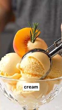 High-Protein Peach Ice Cream | No-Churn & Naturally Sweet!