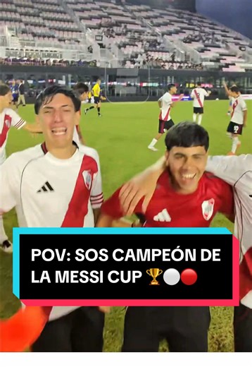 ¡Y #RIVER YA SALIÓ CAMPEÓN! 🏆⚽️ Así se vivieron los festejos del Millonario en la Messi Cup desde adentro ✅⚪️🔴 La #MessiCup 🏆 se vive acá: 📺 #DisneyPlus Plan Premium // YouTube ESPN Fans #TikTokDeportes #Futbol