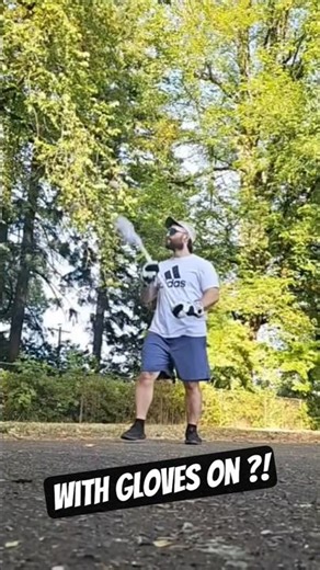 With 5$ gloves found at Goodwill?!#lacrosse