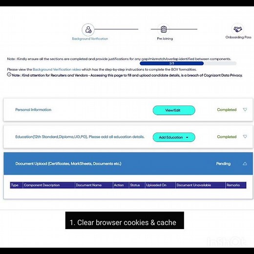 OneCognizant Document Upload Issue Solution ✅️ | MrJerry