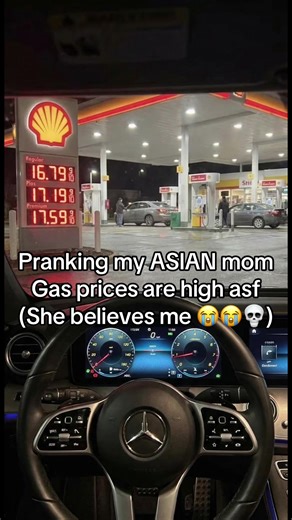She’s tweaking 😭😭 #asian #prankvideo #mom #gasprices #viral | pranks