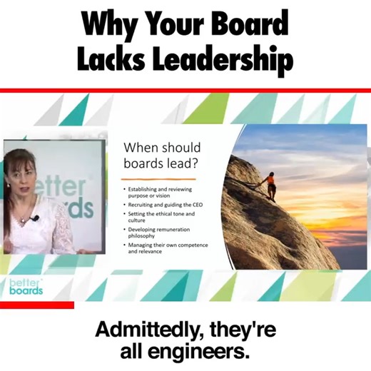 Boardrooms are filled with people who believe they are leaders. Often, they have great leadership potential - they have expertise in the sector or business, they are respected, they are qualified, they can influence and persuade, they are eloquent, they may even have learnt leadership techniques that they apply with skill. But that is useless IF they lead on the wrong topics, at the wrong times, and in the wrong way. Have you had a conversation with your board and senior management team about wh