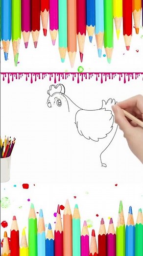 🐔 Como desenhar, pintar e colorir frutas | Desenhos animados | Desenho fácil | 9.1