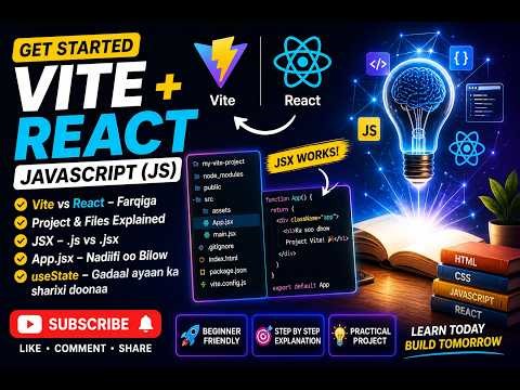 Getting Started with Vite + React (JavaScript) – Beginner Friendly Setup & Explanation