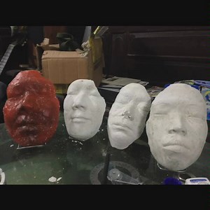 石膏人脸…真正的让朋友的翻脸！