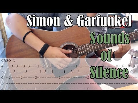 Sonido del Silencio Guitarra - Sound of Silence simon and garfunkel #144