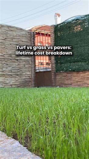 Turf vs grass vs pavers: lifetime cost breakdown Choosing the right surface for your yard isn’t just about how it looks on day one, it’s about what it costs you year after year. Natural grass may seem affordable upfront, but when you factor in water bills, mowing, fertilizers, repairs, and time spent maintaining it, those costs add up fast. Pavers offer durability and style, but installation and long-term repairs can become a bigger investment depending on usage and wear. Artificial turf stands 