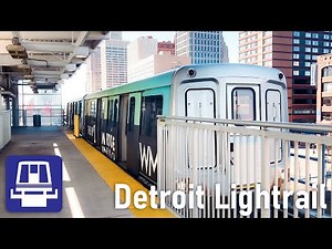 Detroit People Mover compilation and Cab Ride