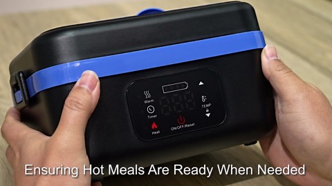 Cordless Electric Lunch Box for Adults, Rechargeable Self-Heating Food Warmer with 16000mAh Battery for Men & Women, 1L Heated Lunch Box with Smart Reservation & Keep Warm for Work/Travel/Car/Office