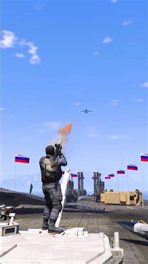 One Man Army Destroys Fighter Jet ep152 gta5 #shorts #short