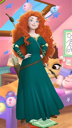 Disney Princess Merida Inspired Outfit Looks | Creative Dress up Fun in My Talking Angela 2