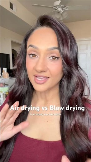 Is Air drying better than Blow drying? The truth about heat damage | #hairtok #haircare