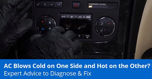Car AC Blows Cold on One Side and Hot on the Other - Diagnose and Fix