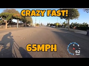 STOCK CAM Mini Bike Hit 65 MPH! Predator 212 65mph Mini Bike| Advance Timing 4 Degrees