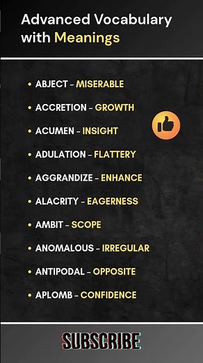 Master English Vocabulary | 100+ Words with Meanings, Examples & Usage Improve Your Language Skills