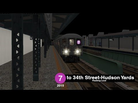 OpenBVE Throwback: (R62A) (2015) 7 Train to 34th Street-Hudson Yards
