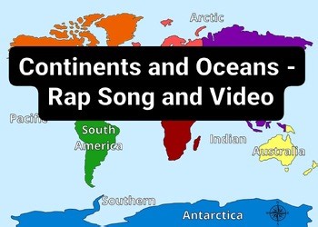 Continents & Oceans Rap Song and Video with Lyrics | Geography for Grades 2–5