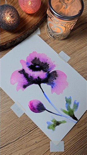 Flowers dance #watercolorforbeginners #flowerspainting #aquarelle