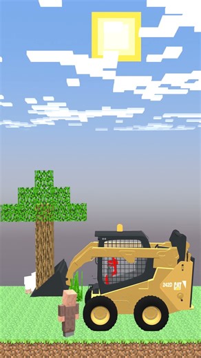 Minecraft Stickman Villager Tree Animation #minecraft #animation