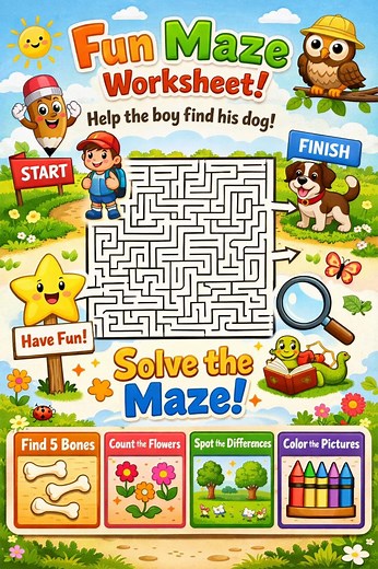 Math Maze Worksheets for Kids | Addition ,subtraction Mazes | Number Order & Word Problems | Printable PDF | Grade 1–2 - Etsy