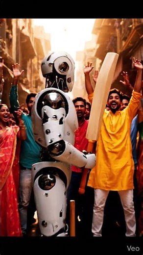 Humanoid Robot Plays Street Cricket | Future Meets Gully Cricket 🏏🤖 | NextGen | Cinematic AI