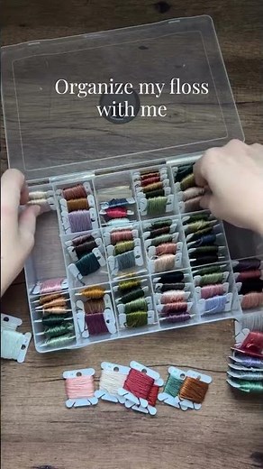 Let's organize my floss! #embroidery #craft
