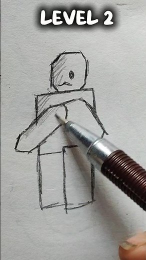 ✍️Roblox Avatar Drawing in Different 👀Levels | Speed Art #art🔥