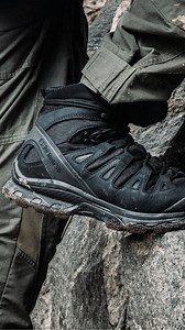 Traverse Demanding Terrain with Salomon's Quest 4D GTX Forces 2 All Terrain Contagrip®! Equip yourself for diverse terrains with confidence. Watch the video to glean insights from our tactical footwear specialist, Travis, on maximising the prowess of Salomon's Quest 4D GTX Forces 2. Explore a range of Salomon styles crafted for all environments at LEGEAR.com.au. 🔗 | LEGEAR Australia