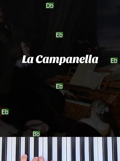 Liszt - La Campanella (easy piano tutorial) #liszt #lacampanella #pianotutorial #pianolesson #easypiano