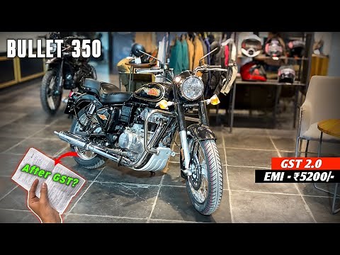 2026 All New Royal Enfield Bullet 350 Standard Battalion Black Review | GST 2.0 - On Road Price 😱