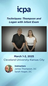 Gain the knowledge, skills, and confidence in practicing the Thompson technique, Logan technique, and examining infants. | ICPA-International Chiropractic Pediatric Association