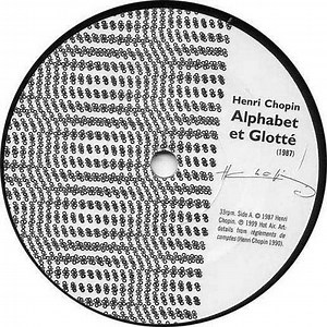 Henri Chopin - Alphabet Et Glotté