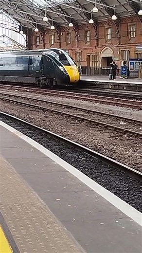 class 802 arriving at Bristol Temple Meads going to Cardiff Central