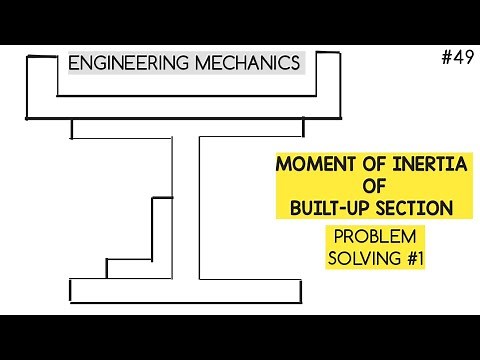 Moment of Inertia of Built up section| Engineering Mechanics| Problem Solving #1