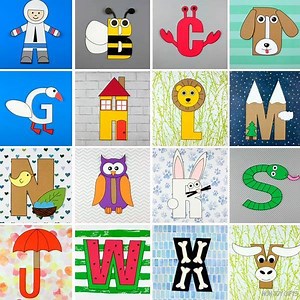 50K views · 162 reactions | Easy and fun alphabet letter crafts: https://nontoygifts.com/alphabet-letter-crafts/ | Easy kids crafts and activities - Non-Toy Gifts | Facebook