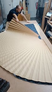 Behind the scenes of our incredible Dream Wardrobe box made in collaboration with @pleat Just look at the incredible process behind hand pleating each and every sunray panel of the Atstrid skirt. We knew this one would be a special Dream Wardrobe box, so we made a few extras, and you can buy them in the kits section of our website now. #sewingkits #fabricgodmotherDreamWardrobe #DreamWardrobe #fgAstrid | Fabric Godmother