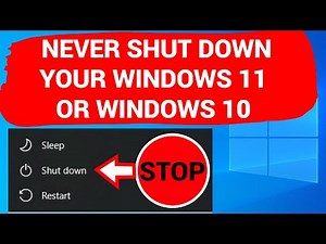 Don't TURN OFF Your Windows 11 or Windows 10 COMPUTER OR LAPTOP