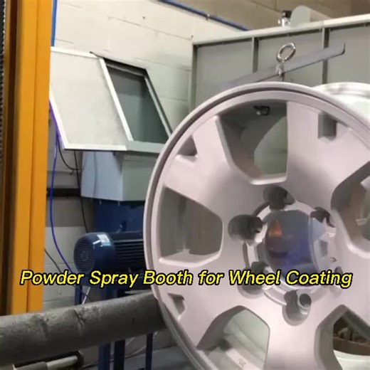 Wheel Powder Coating System Powder Paint Booth and Curing Oven for Rims