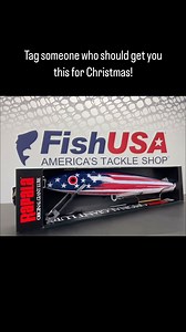 Who wouldn’t want a USA themed Rapala Giant Lure for Christmas? 🇺🇸 Available at the link in our bio. . #FishUSA #AmericasTackleShop #Rapala #GiantLure | FishUSA