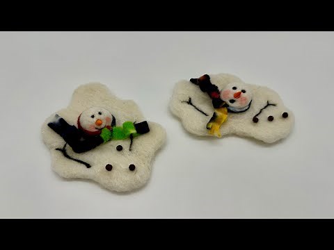 Needle Felting - MELTY SNOWMAN (Kit Tutorial)