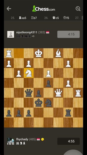 bermain catur mudah part 77 #catur #checkmate #chess #chessshorts #chesstrick