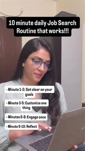 10 minute Job Search Routine that actually works!! #careercoach #jobsearch #jobs