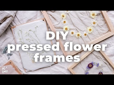Gift Idea - How To Frame Pressed Flowers DIY
