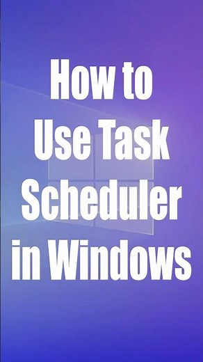 🖥️ Computer Fundamentals: How to Use Task Scheduler in Windows. #operatingsystem #computereducation