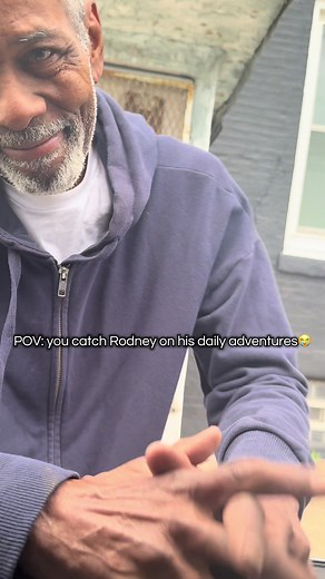 I'm the only one who makes Rodney smile like this..❤️😭😂 I was randomly sitting in my car thinking about him & here he comes walking down the street. Lol #RodneyPhilly #phillytiktok #fyp