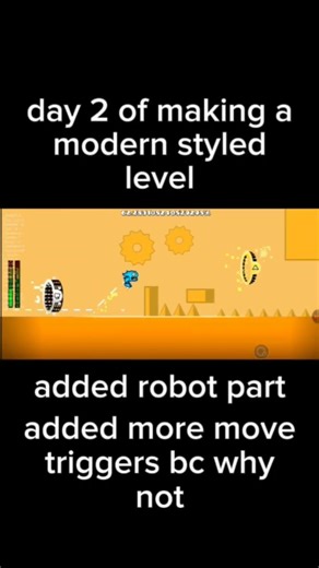 day 2 of making a modern styled level #shorts #gd #audio