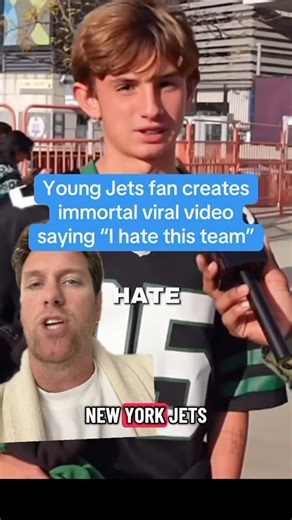 Barstool Sports on Instagram: "This young Jets fan created an immortal viral video talking about how much he hates his team @watchfoxone @kfcbarstool @dandremac"