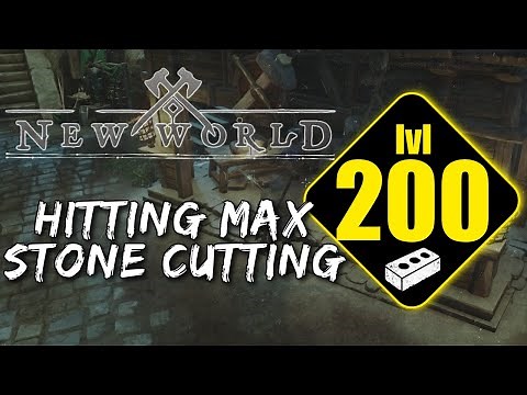 GUIDE to Reach MAX Stone Cutting Level 200 in NEW WORLD