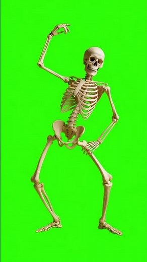 Dancing Skeleton (Green Screen) - Funny Chroma Key Effect
