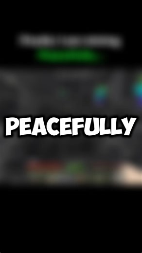 Peacefully mining in Minecraft?
